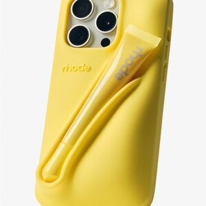 RHODE Yellow Phone Case with Stylus 14 pro